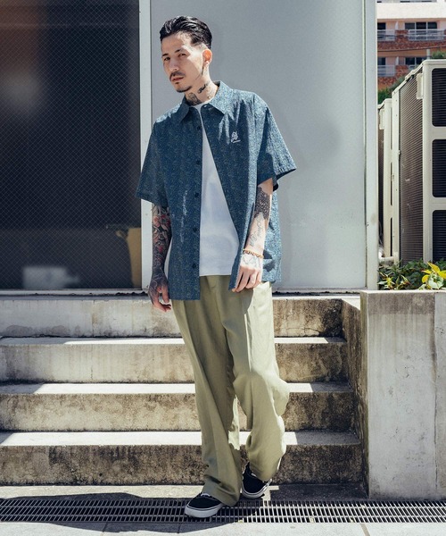 Subciety(サブサエティ)の「Paisley square shirt(シャツ/ブラウス・メンズ・ブルー/ホワイト/ネイビー・SMALL/MEDIUM/LARGE/X-LARGE)」の9枚目の写真