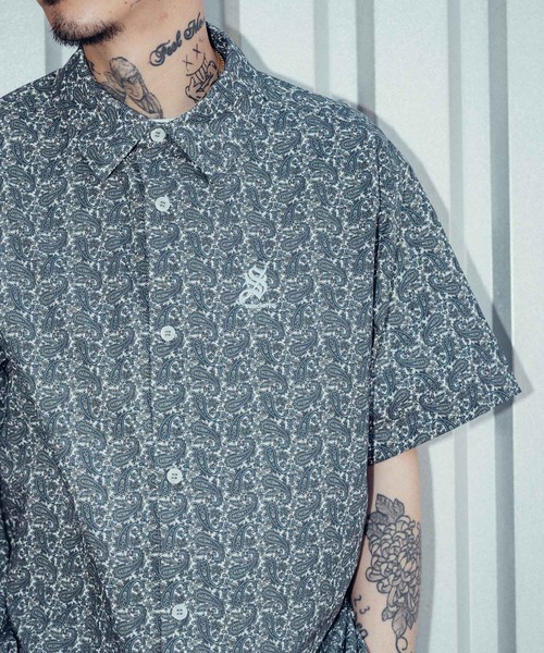 Subciety(サブサエティ)の「Paisley square shirt(シャツ/ブラウス・メンズ・ブルー/ホワイト/ネイビー・SMALL/MEDIUM/LARGE/X-LARGE)」の17枚目の写真