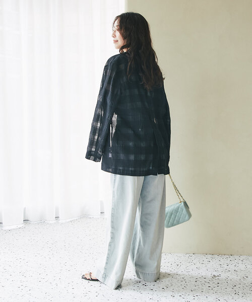 La boutique BonBon｜【クラス感アップコーデ】シアーチェック