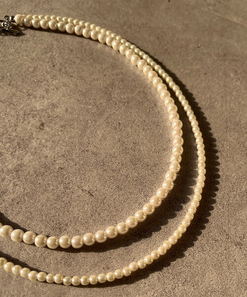 DouDou(ドゥドゥ)の「パール2連ネックレス(ネックレス・レディース・その他・FREE)」の4枚目の写真
