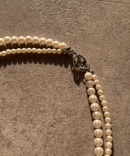 DouDou(ドゥドゥ)の「パール2連ネックレス(ネックレス・レディース・その他・FREE)」の5枚目の写真