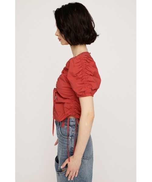 SLY（スライ）の「GATHER WOVEN TOPS ギャザー ウーブン トップス 夏服（シャツ/ブラウス・レディース・ホワイト/レッド/ブラック・FREE）」の13枚目の写真