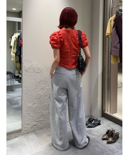 SLY（スライ）の「GATHER WOVEN TOPS ギャザー ウーブン トップス 夏服（シャツ/ブラウス・レディース・ホワイト/レッド/ブラック・FREE）」の20枚目の写真