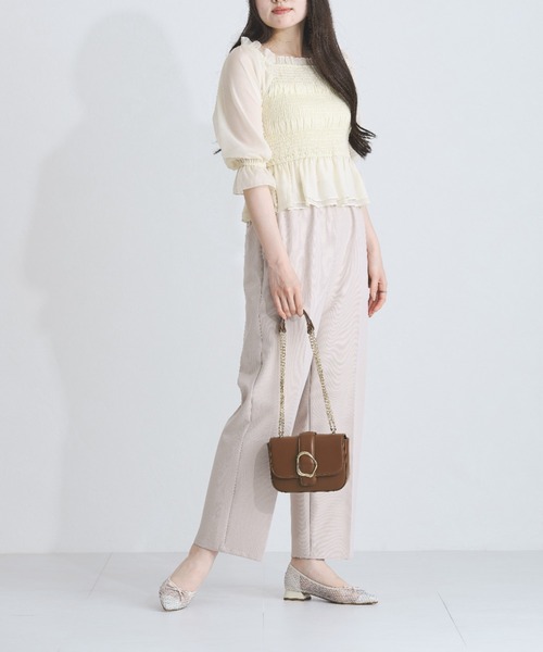 MISCH MASCH(ミッシュマッシュ)の「センタープレスイージーパンツ(その他パンツ・レディース・ブルーグレー/チャコールグレー/サンドグレー・マルチサイズ)」の17枚目の写真