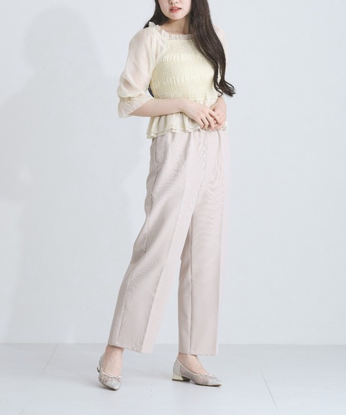 MISCH MASCH(ミッシュマッシュ)の「センタープレスイージーパンツ(その他パンツ・レディース・ブルーグレー/チャコールグレー/サンドグレー・マルチサイズ)」の21枚目の写真