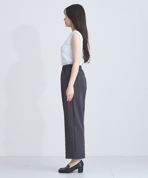 MISCH MASCH(ミッシュマッシュ)の「センタープレスイージーパンツ(その他パンツ・レディース・ブルーグレー/チャコールグレー/サンドグレー・マルチサイズ)」の6枚目の写真