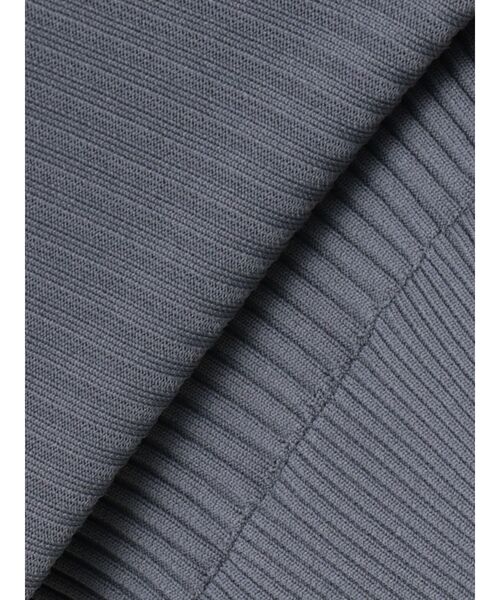 TONAL(トーナル)の「シャツドッキングリブニット(ニット/セーター・レディース・ブラック/オフホワイト/グレー・MEDIUM)」の19枚目の写真