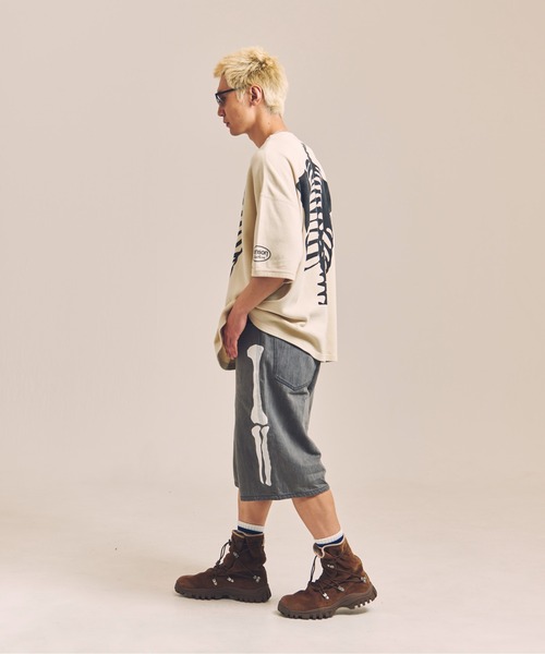 VANSON（ヴァンソン）の「VANSON-SKELTON BONES-Thermal Tee（Tシャツ/カットソー・メンズ・ブラック/ホワイト・XL/L/M）」の13枚目の写真