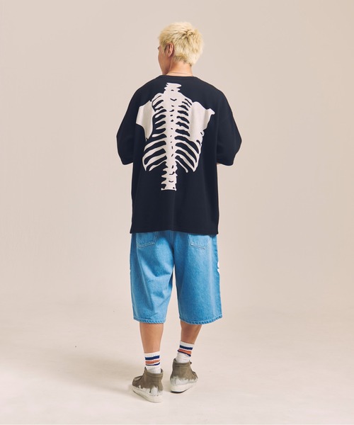 VANSON（ヴァンソン）の「VANSON-SKELTON BONES-Thermal Tee（Tシャツ/カットソー・メンズ・ブラック/ホワイト・XL/L/M）」の20枚目の写真