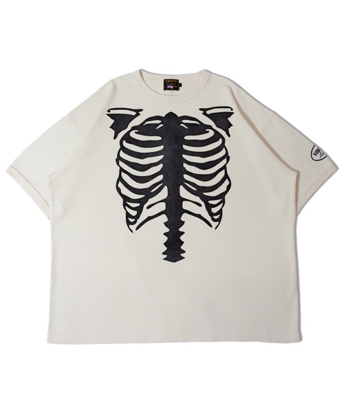 VANSON（ヴァンソン）の「VANSON-SKELTON BONES-Thermal Tee（Tシャツ/カットソー・メンズ・ブラック/ホワイト・XL/L/M）」の21枚目の写真