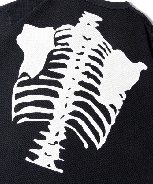 VANSON（ヴァンソン）の「VANSON-SKELTON BONES-Thermal Tee（Tシャツ/カットソー・メンズ・ブラック/ホワイト・XL/L/M）」の17枚目の写真