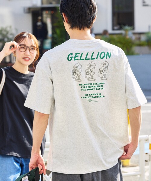 FREAK'S STORE（フリークスストア）の「限定展開 GELLLION/ゲルリオン リラックスフィット バックプリント クルーネック Tシャツ / THREE GELS（Tシャツ/カットソー・メンズ・ピンク/ブラック/アッシュグレー/ホワイト・MEDIUM/SMALL/LARGE）」の3枚目の写真