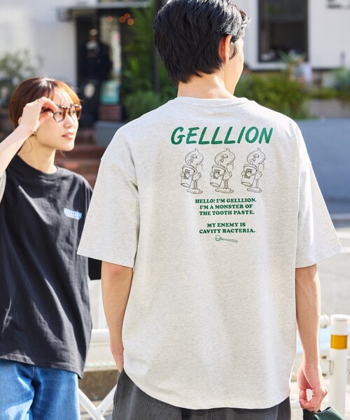 FREAK'S STORE（フリークスストア）の「限定展開 GELLLION/ゲルリオン リラックスフィット バックプリント クルーネック Tシャツ / THREE GELS（Tシャツ/カットソー・メンズ・ピンク/ブラック/アッシュグレー/ホワイト・MEDIUM/SMALL/LARGE）」の10枚目の写真