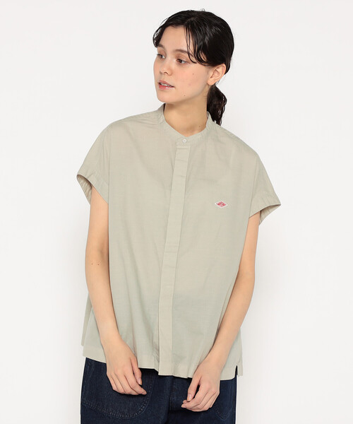 トップス n WOMEN'S COTTON LINEN SLUB SLEEVELESS SHIRT（シャツ/ブラウス