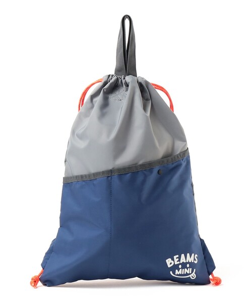 BEAMS mini（ビームスミニ）の「スマイル ナップサック 2025SS（バックパック/リュック・キッズ・ピンク/ネイビー・ONE SIZE）」の10枚目の写真