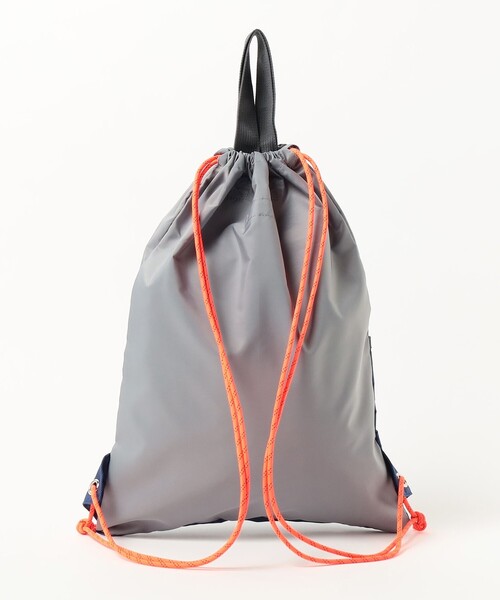 BEAMS mini（ビームスミニ）の「スマイル ナップサック 2025SS（バックパック/リュック・キッズ・ピンク/ネイビー・ONE SIZE）」の12枚目の写真