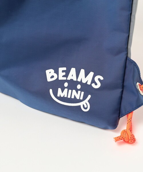 BEAMS mini（ビームスミニ）の「スマイル ナップサック 2025SS（バックパック/リュック・キッズ・ピンク/ネイビー・ONE SIZE）」の14枚目の写真