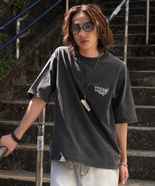 WEGO(ウィゴー)の「WEGO/ブリーチヴィンテージグラフィックT(Tシャツ/カットソー・メンズ・スミクロ/オフホワイト/ブラック系その他・MEDIUM/LARGE)」の9枚目の写真