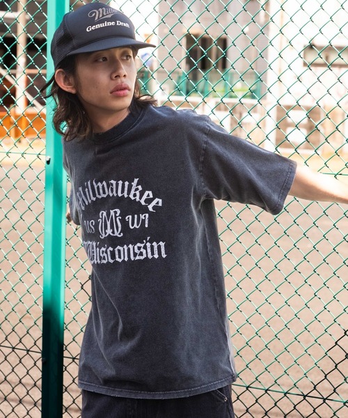 WEGO(ウィゴー)の「WEGO/ブリーチヴィンテージグラフィックT(Tシャツ/カットソー・メンズ・スミクロ/オフホワイト/ブラック系その他・MEDIUM/LARGE)」の15枚目の写真