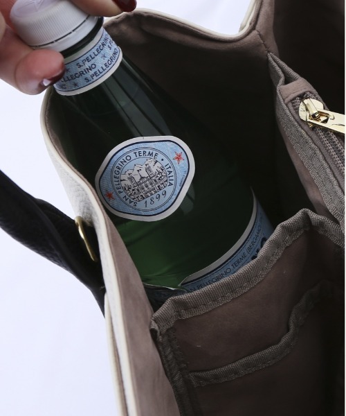 cache cache(カシュ カシュ)の「cache cache カシュカシュ ショルダー付きパーテーショントートL(トートバッグ・レディース・グレー系その他/ブラックミックス/ミックスグレー/ブラック/ベージュ・FREE)」の16枚目の写真