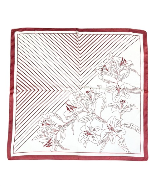 WILLSELECTION（ウィルセレクション）の「スカーフ（マフラー・レディース・ネイビー/ピンク/レッド系その他/レッド・FREE）」の4枚目の写真