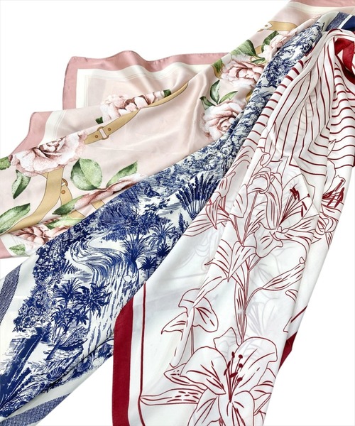 WILLSELECTION（ウィルセレクション）の「スカーフ（マフラー・レディース・ネイビー/ピンク/レッド系その他/レッド・FREE）」の10枚目の写真