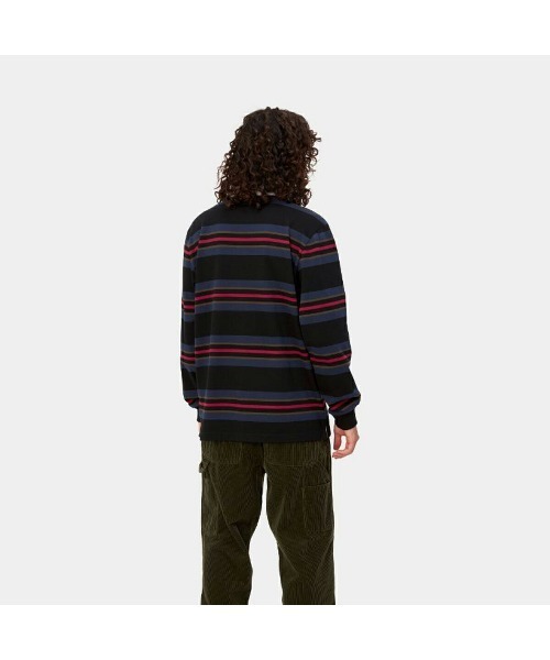 Kinetics（キネティクス）の「Carhartt WIP L/S Oregon Rugby Shirt (カーハート WIPロングスリーブ オレゴン ラグビー シャツ)（シャツ/ブラウス・メンズ・ブラック・SMALL/MEDIUM）」の5枚目の写真