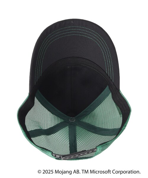 SHOO・LA・RUE(シューラルー)の「【マインクラフト】ロゴメッシュキャップ(キャップ・キッズ・ブラック/オリーブ・99)」の6枚目の写真