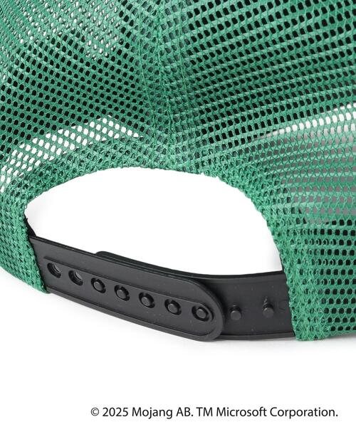 SHOO・LA・RUE(シューラルー)の「【マインクラフト】ロゴメッシュキャップ(キャップ・キッズ・ブラック/オリーブ・99)」の7枚目の写真