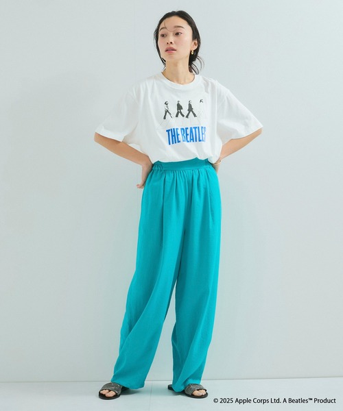 GOOD ROCK SPEED(グッドロックスピード)の「【THE BEATLES/ザ ビートルズ】Abbey Rord Tシャツ(Tシャツ/カットソー・レディース・チャコールグレー/ホワイト・FREE)」の4枚目の写真