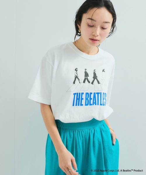 KODAK★大人気★レインボーベルベットストライプＴシャツ♪ THE BEATLES | COTTON T-SHIRT_002 #BLACK [CCC-251T005