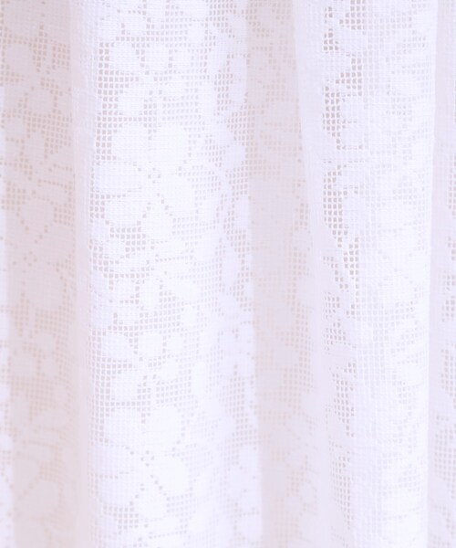 DRESKIP（ドレスキップ）の「【S-LL】メッシュレースが魅力的なフレアスカート（スカート・レディース・ブラック/オフホワイト/チャコールグレー・01/02/03/04）」の8枚目の写真