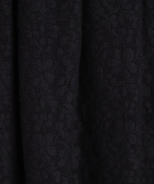 DRESKIP（ドレスキップ）の「【S-LL】メッシュレースが魅力的なフレアスカート（スカート・レディース・ブラック/オフホワイト/チャコールグレー・01/02/03/04）」の12枚目の写真