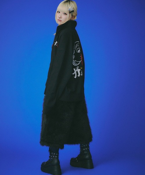 GALFY（ガルフィー）の「【GALFY/ガルフィー】謎アニメスウェットジャージ（ジャージ・メンズ・ブラック/ブルー/グレー・XL/L）」の10枚目の写真