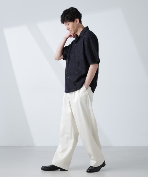21FW MARKAWARE ワイドトラウザーズ 2 ワイドパンツ ホワイト 21FW MARKAWARE ワイドトラウザーズ 2 ワイドパンツ ホワイト