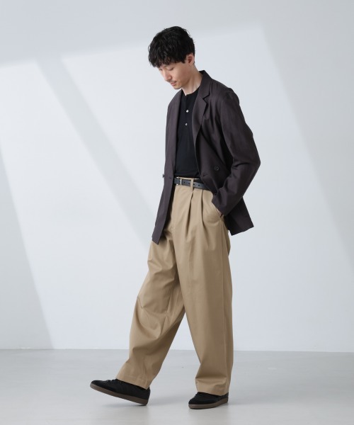 size2 Askyy アスキー ナポレオン トラウザー パンツ orSlow オアスロウ 03-5021-40 Two Tuck Wide Trousers 2タック