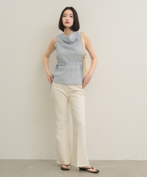 NEUNA(ヌナ)の「エコレザートングサンダル(サンダル・レディース・アイボリー/ブラック・36/38/39)」の6枚目の写真