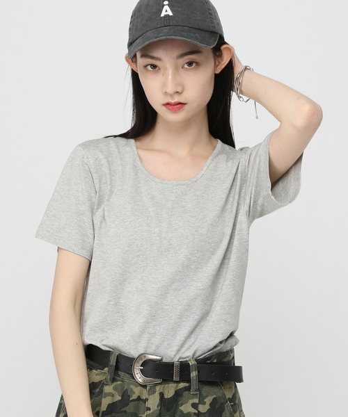 3.3 Field Trip （3.3フィールドトリップ）の「3.3 Field Trip／UネックT（Tシャツ/カットソー・レディース・アイボリー/グレー/ブラック・FREE）」の3枚目の写真