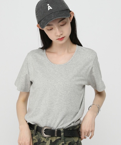 3.3 Field Trip （3.3フィールドトリップ）の「3.3 Field Trip／UネックT（Tシャツ/カットソー・レディース・アイボリー/グレー/ブラック・FREE）」の7枚目の写真