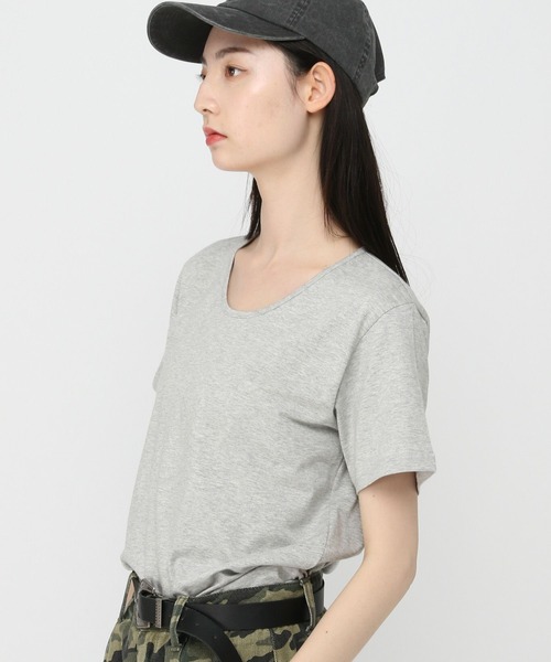 3.3 Field Trip （3.3フィールドトリップ）の「3.3 Field Trip／UネックT（Tシャツ/カットソー・レディース・アイボリー/グレー/ブラック・FREE）」の8枚目の写真