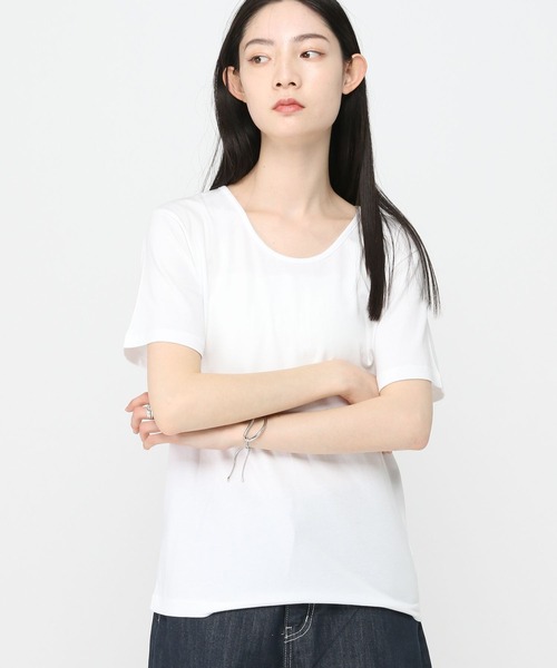 3.3 Field Trip （3.3フィールドトリップ）の「3.3 Field Trip／UネックT（Tシャツ/カットソー・レディース・アイボリー/グレー/ブラック・FREE）」の18枚目の写真