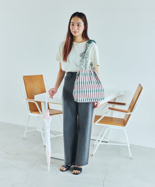 DULTON(ダルトン)の「DULTON/ダルトン HAMMOCK TOTE S ハンモック ストライプトートS(トートバッグ・レディース・イエロー/ネイビー/ピンク/レッド/グリーン/ブルー・ONE SIZE)」の8枚目の写真
