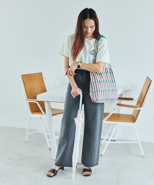 DULTON(ダルトン)の「DULTON/ダルトン HAMMOCK TOTE S ハンモック ストライプトートS(トートバッグ・レディース・イエロー/ネイビー/ピンク/レッド/グリーン/ブルー・ONE SIZE)」の9枚目の写真