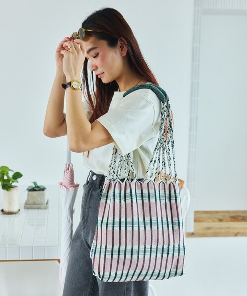 DULTON(ダルトン)の「DULTON/ダルトン HAMMOCK TOTE S ハンモック ストライプトートS(トートバッグ・レディース・イエロー/ネイビー/ピンク/レッド/グリーン/ブルー・ONE SIZE)」の17枚目の写真