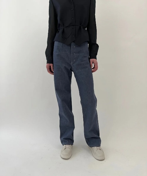seya.（セヤ）の「TOFU JEAN（デニムパンツ・レディース・グレー・1）」の2枚目の写真