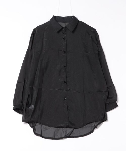 UJOH オーバーサイズ デザインシャツ ブラウス ブラック 黒 正規品 UJOH オーバーサイズ デザインシャツ ブラウス ブラック 黒 正規