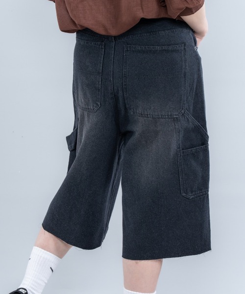 En serio TOKYO（エンソリオトーキョー）の「ペインターショートデニムパンツ（その他パンツ・メンズ・ブルー/ブラック/ネイビー・MEDIUM/LARGE/X-LARGE）」の9枚目の写真