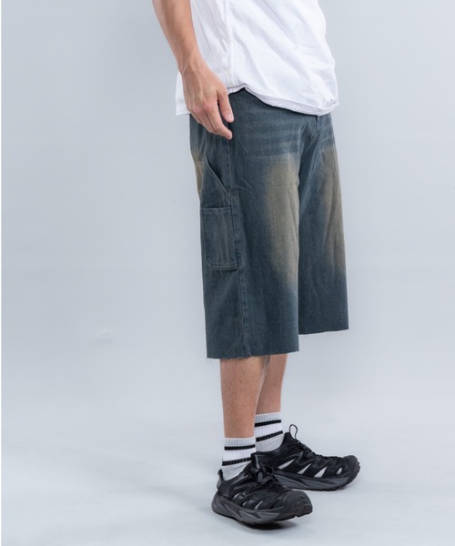En serio TOKYO（エンソリオトーキョー）の「ペインターショートデニムパンツ（その他パンツ・メンズ・ブルー/ブラック/ネイビー・MEDIUM/LARGE/X-LARGE）」の12枚目の写真