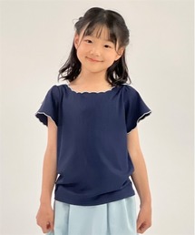 axes femme | リボン×スカラップトップス(Tシャツ/カットソー)