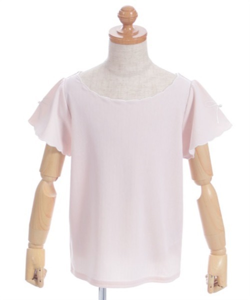 axes femme(アクシーズファム)の「リボン×スカラップトップス(Tシャツ/カットソー・キッズ・ピンク/ネイビー・LARGE/X-LARGE/MEDIUM)」の11枚目の写真